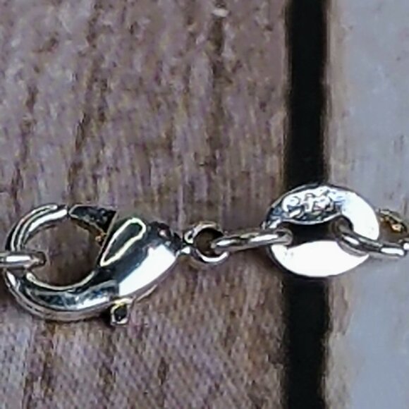 Unique Sterling Silver Pendant Necklace With Multicolor Baltic Amber Stones - Picture 8 of 9